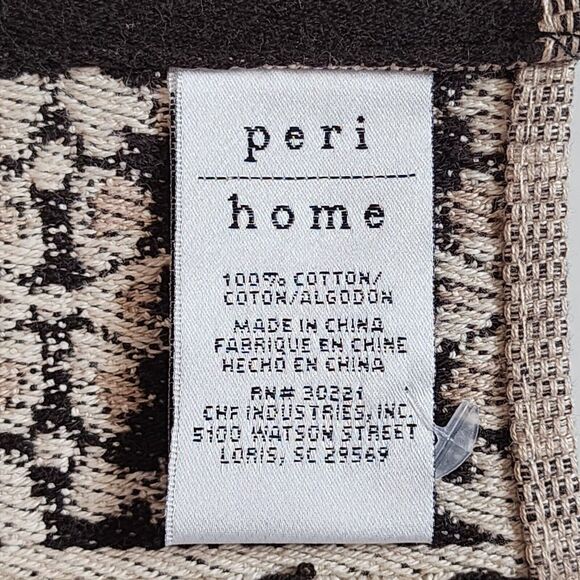 Peri Home Moroccan Tiles 6pc Cotton Towels Black Beige Set 2 Bath 2 Hand 2 Tip - Picture 2 of 16